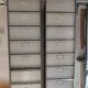 Set of 2 industrial (vintage) iron cabinets/shelves.