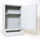 Bathroom cabinet in wood painted in gray