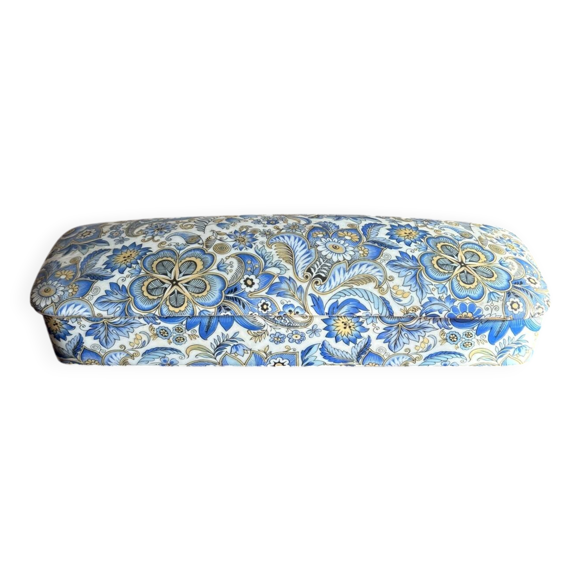 Antique Floral Decorated Porcelain Pill Box Limoges