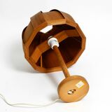 1970s Swedish pine bent veneer table lamp by GB Solbackens Svarveri