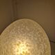 Lampe Oeuf Verre Moucheté  Blanc