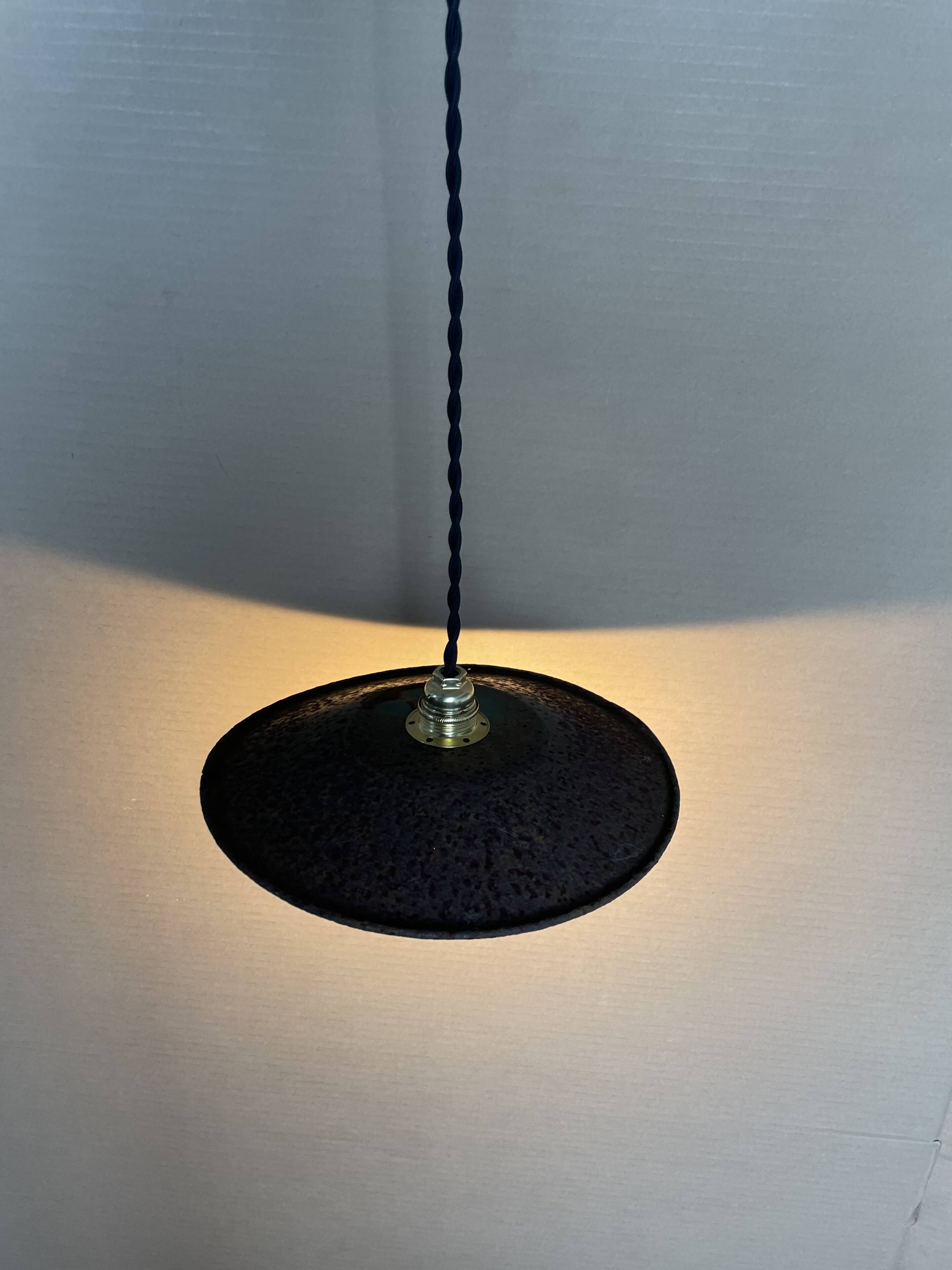 Old industrial pendant light