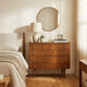 Vintage oak commode from the 1960s.