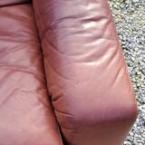 Pair of armchairs and De Sede sofa in cognac leather from the 70s/80s