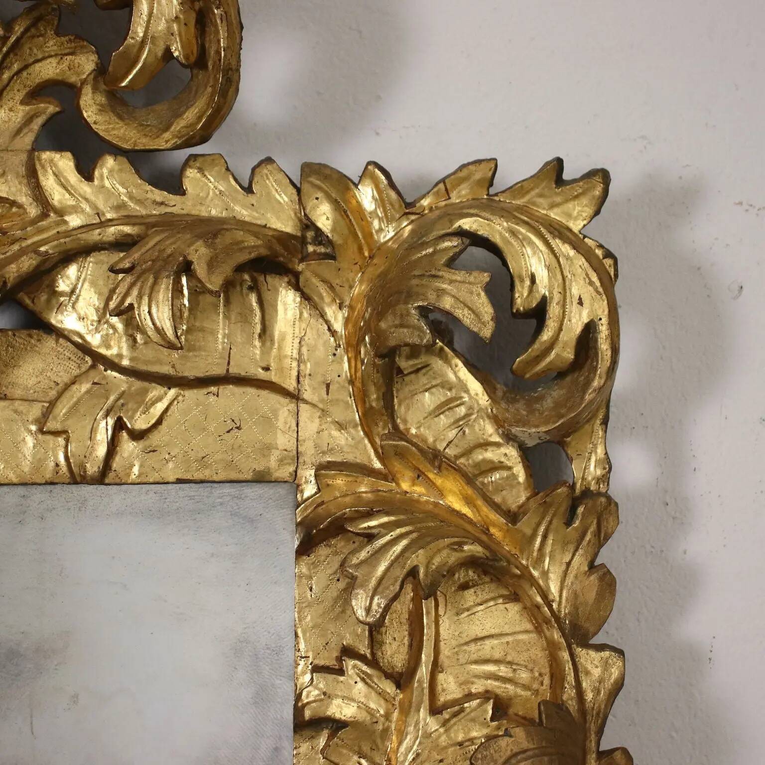 Baroque wooden mirror, Italy, 17th-18th century