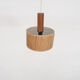 Scandinavian modern rattan pendant light, 1960's
