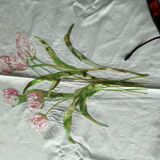 Nappe vintage brodée main