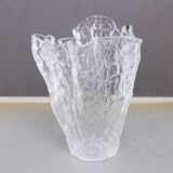 Folded glass vase 1970