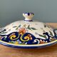 Soup pot in earthenware Vieux Rouen handmade