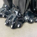 Black panther in ceramic floor 76 cm