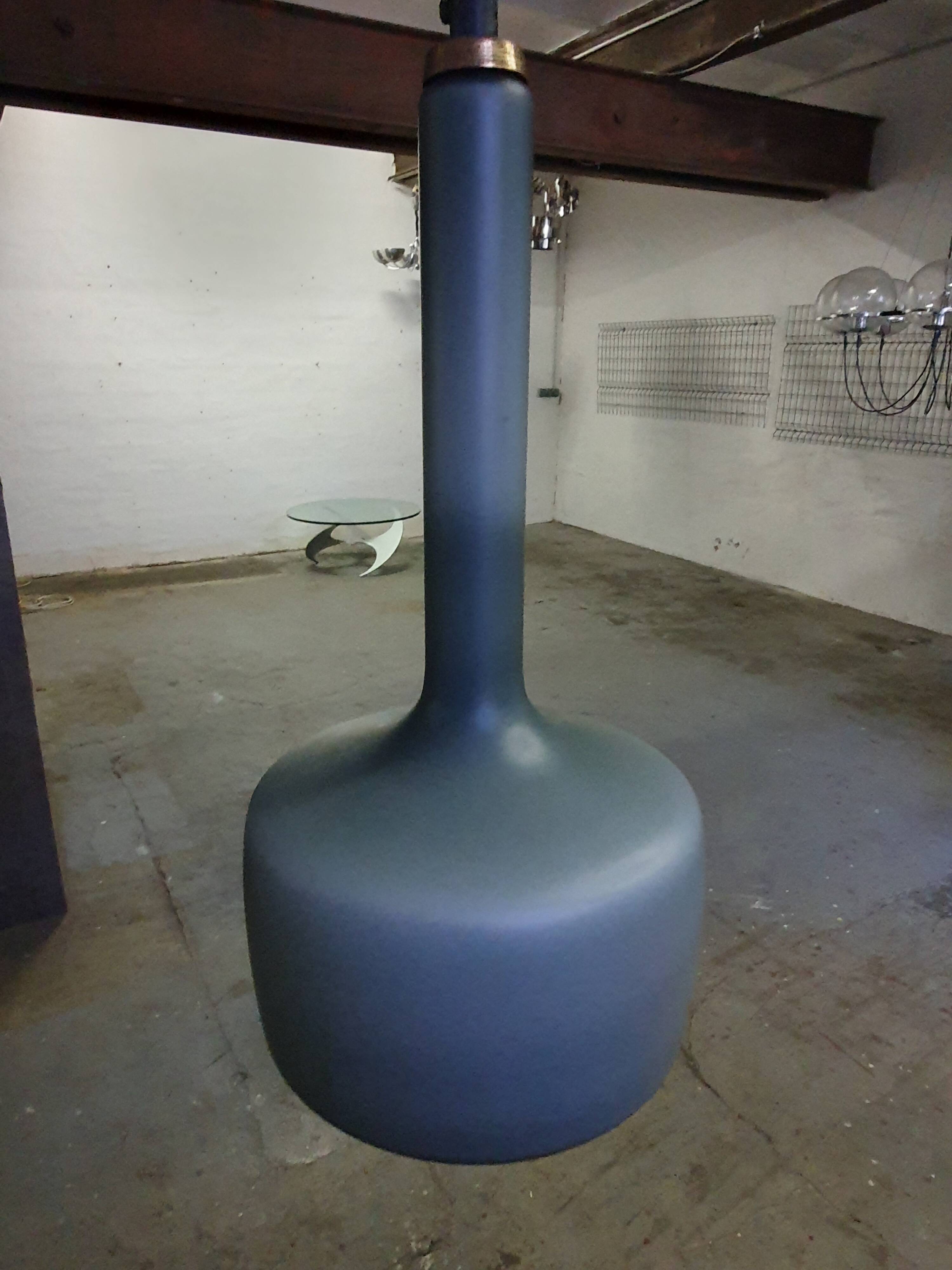 Glass pendant ceiling light from the 60s