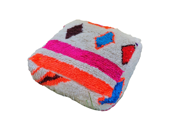 Moroccan carpet pouf