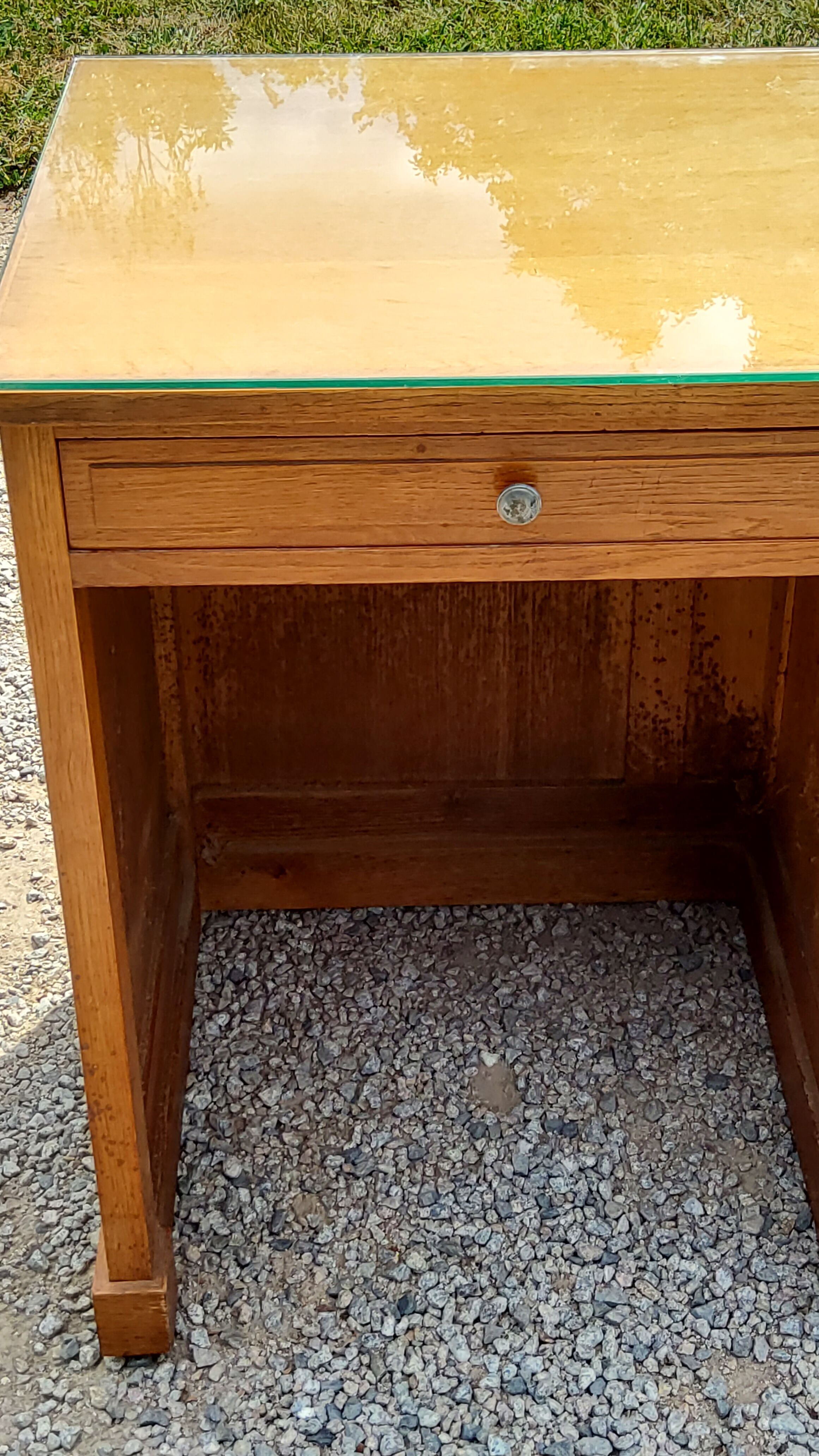 Office of the 50s in blond oak 1 box 5 drawers
