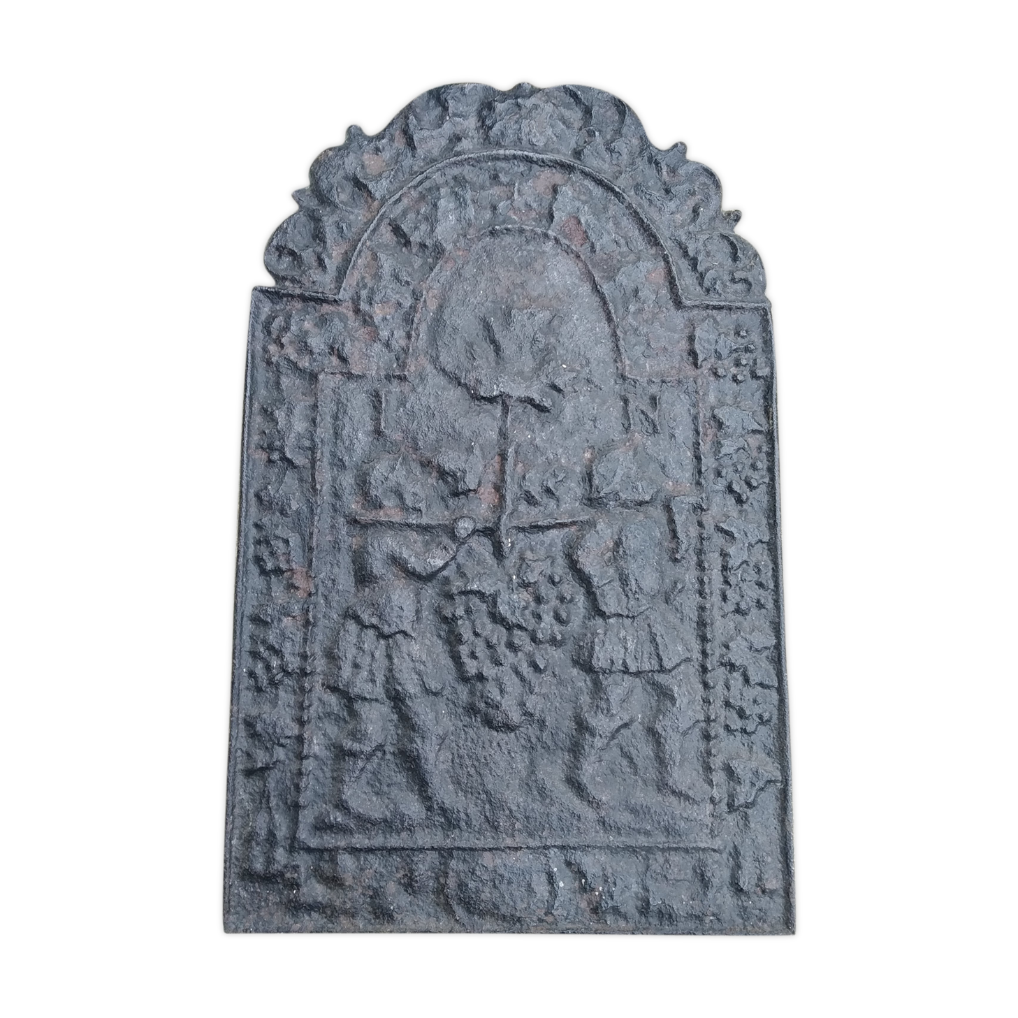 Cast iron chimney plate