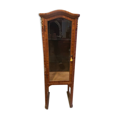 Petite vitrine Louis XVI en marqueterie