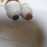 Salière poivrière et moutardier en porcelaine de Limoges forme champignons