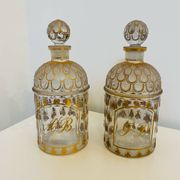 Lot of 2 vintage Guerlain Cologne perfume bottles.