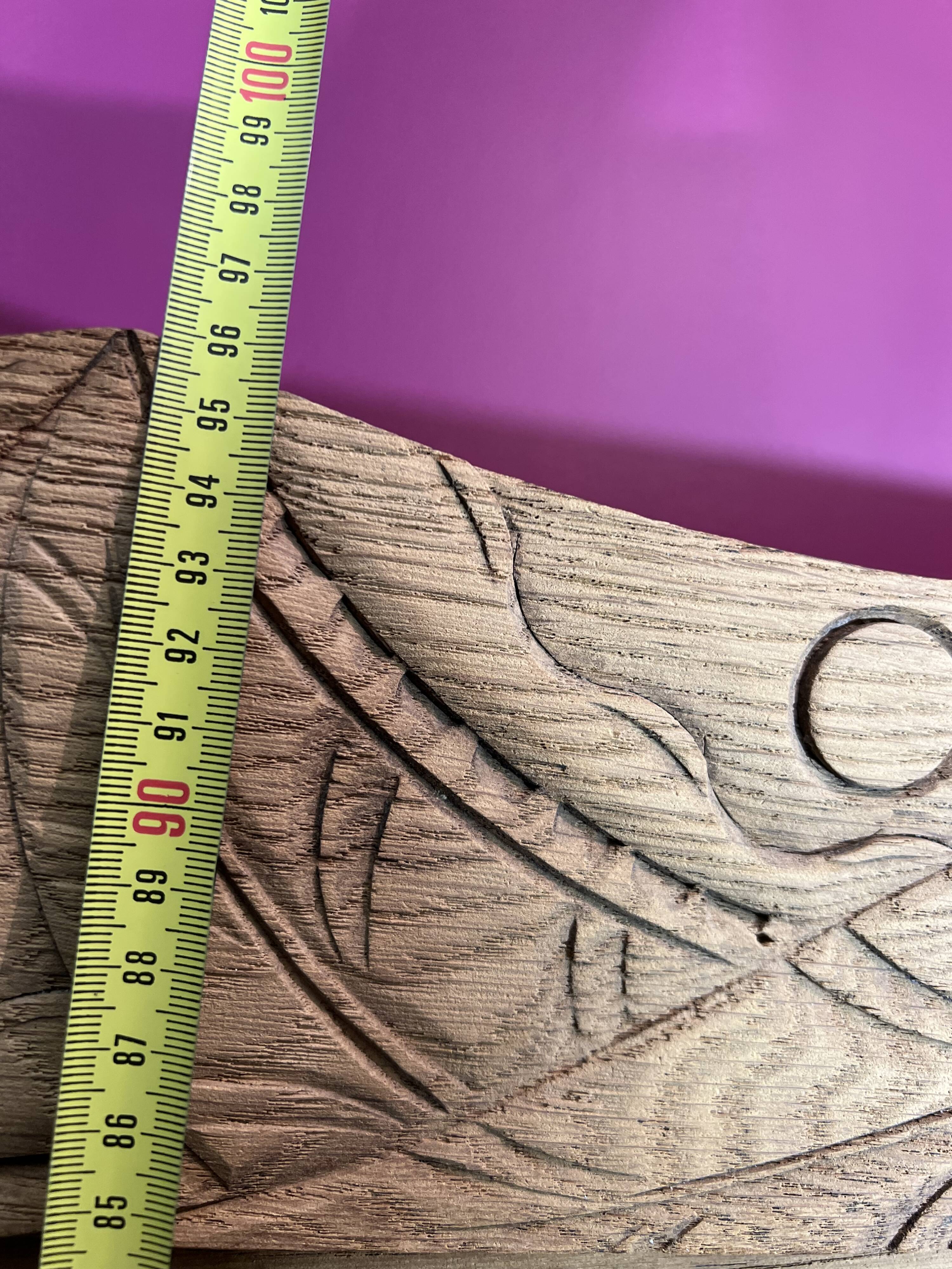 Buffet cupboard in oak brut art deco 1940-50