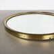 German modernist wall brass mirror Vereinigte Werkstätten München 1950s