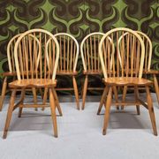 Set de 6 chaises pin danoises  1980"
