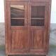 Old wooden glass cabinet