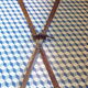 Paire de skis anciens en bois 2,05 m
