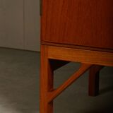 Børge Mogensen 'China' Cabinet (Model 232) in teak and brass, FDB Møbler Denmark