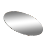 Miroir biseauté ovale 50x25cm