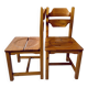 Paire chaises brutalistes