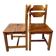 Paire chaises brutalistes
