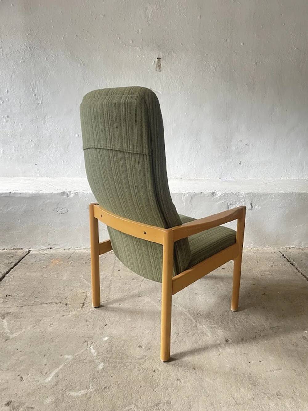 Scandinavian high-back lounge chair