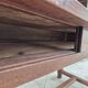 19th century solid walnut Burgundy farmhouse table with two drawers - 1m82