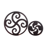 Basque cross trivet and bottle mat