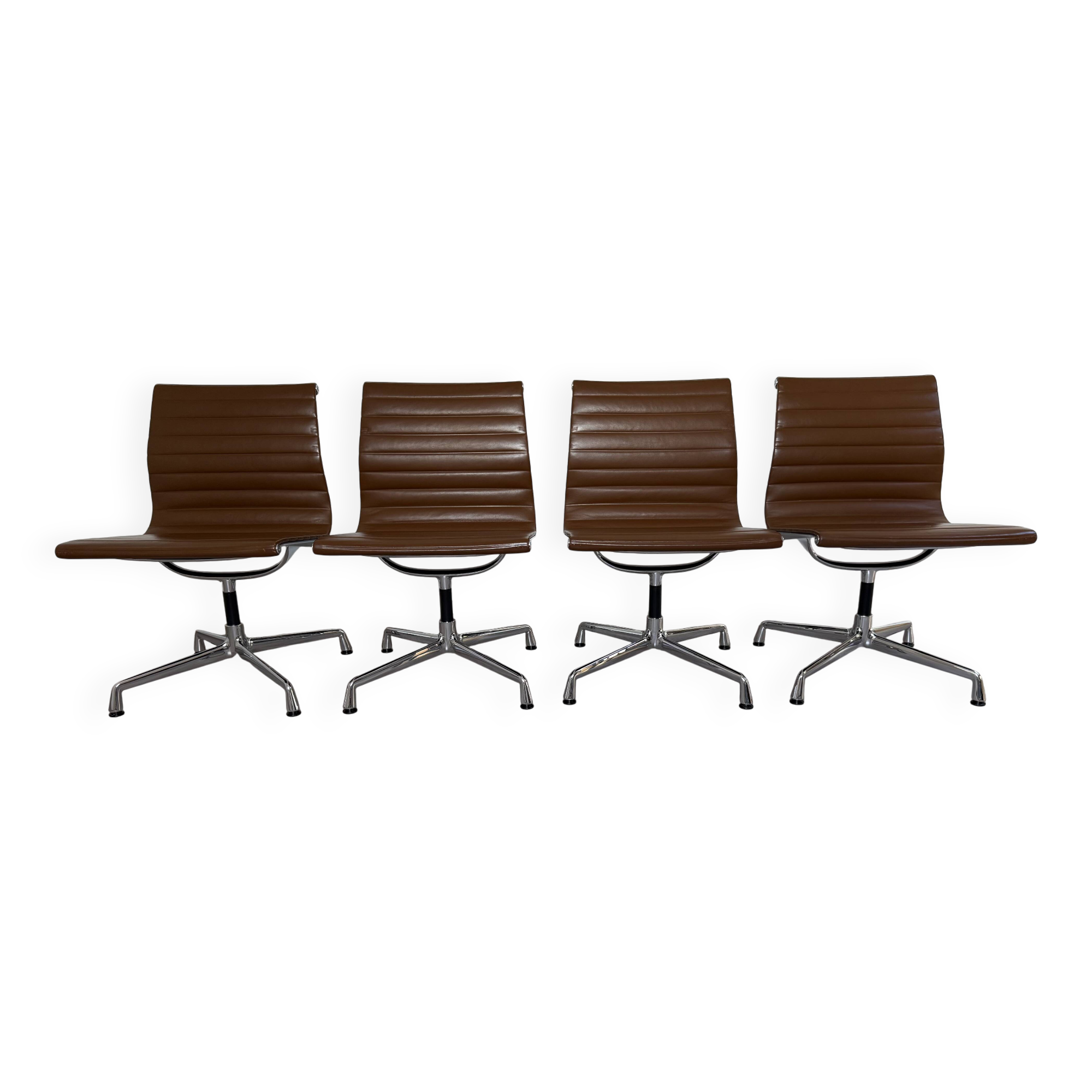 Set of 4 Eames EA105 Vitra armchairs from 2007