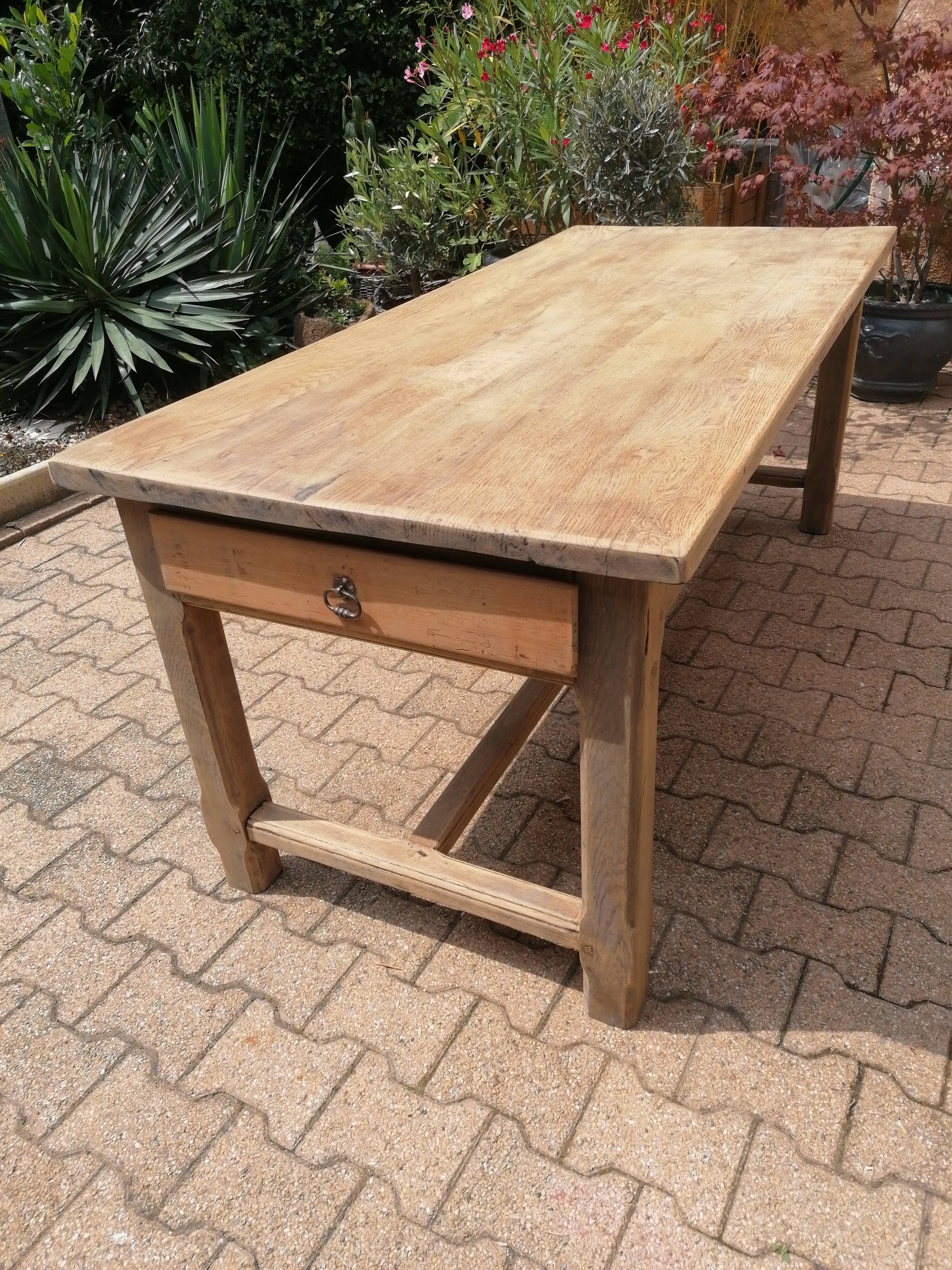 Farm table in oak