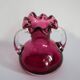 Mini vintage pink vase with frill, Europe, 1960s