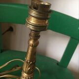 PIed of bronze or brass lamp.