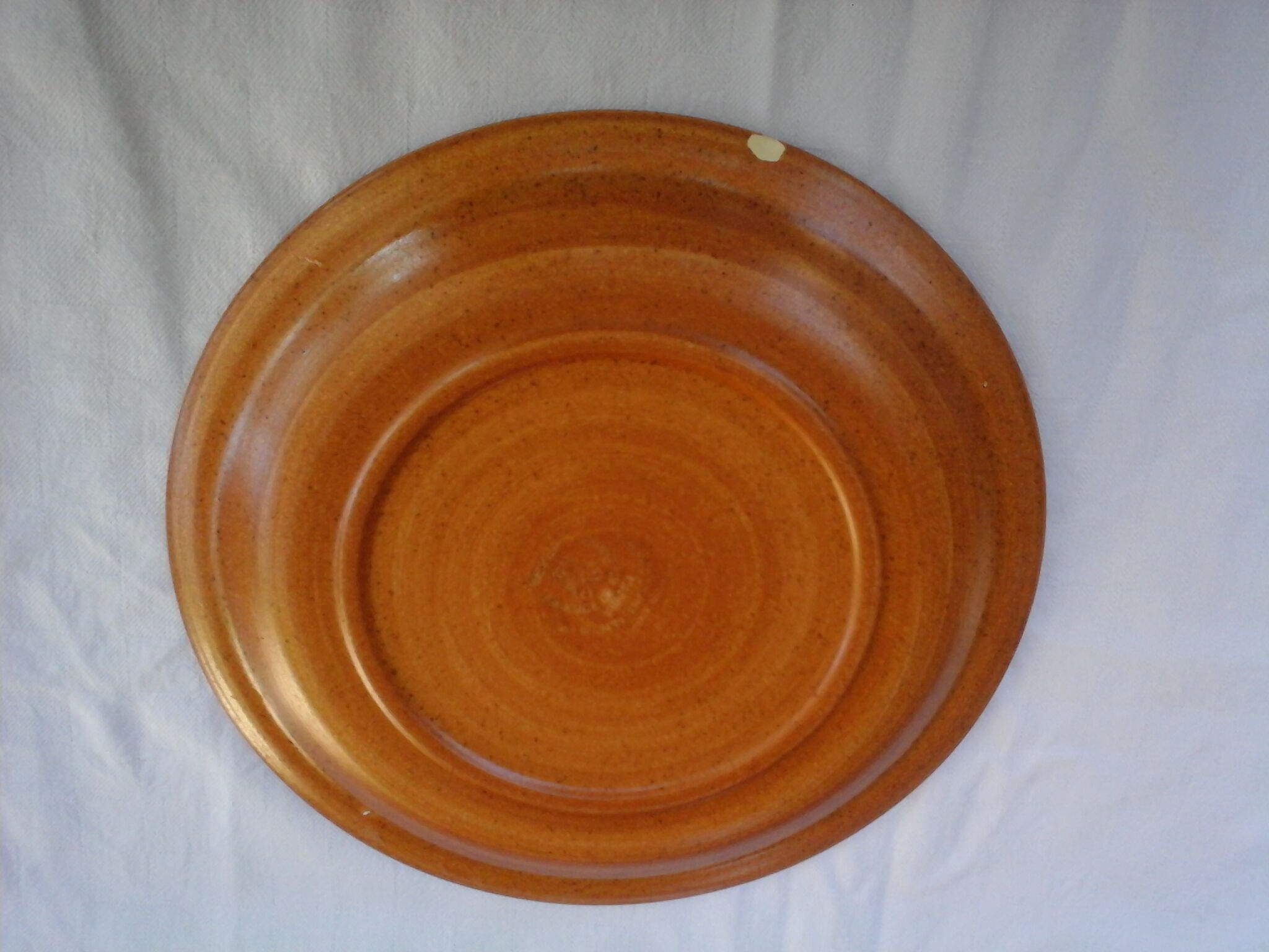 Set of 5 flat plates made of St Amand