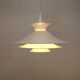 Danish Modern Pendant Lamp: White Radius Model by Erik Balslev for Fog & Mo