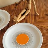 Set of 4 orange plates Bareuther 131