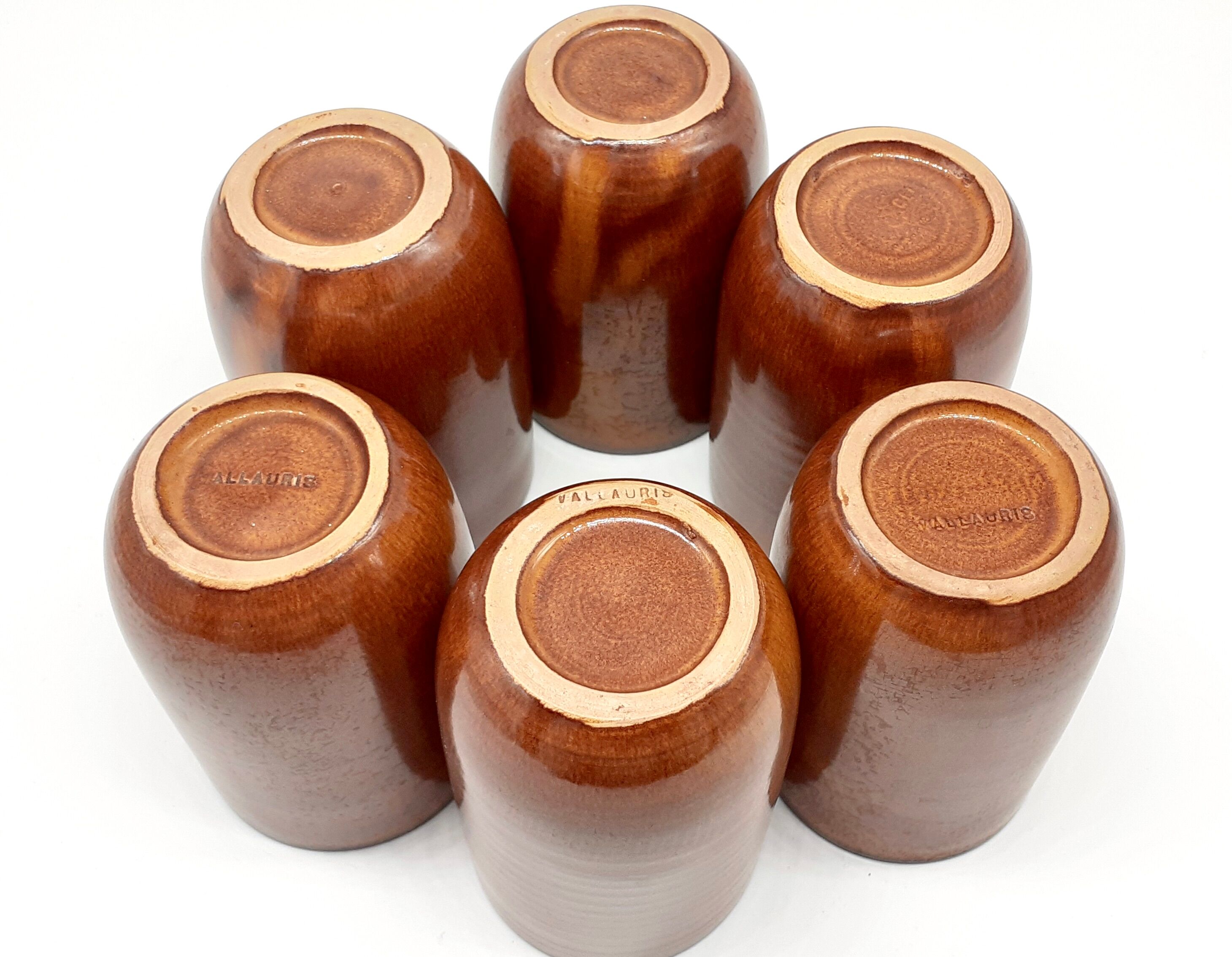 6 cups mazagrans Vallauris