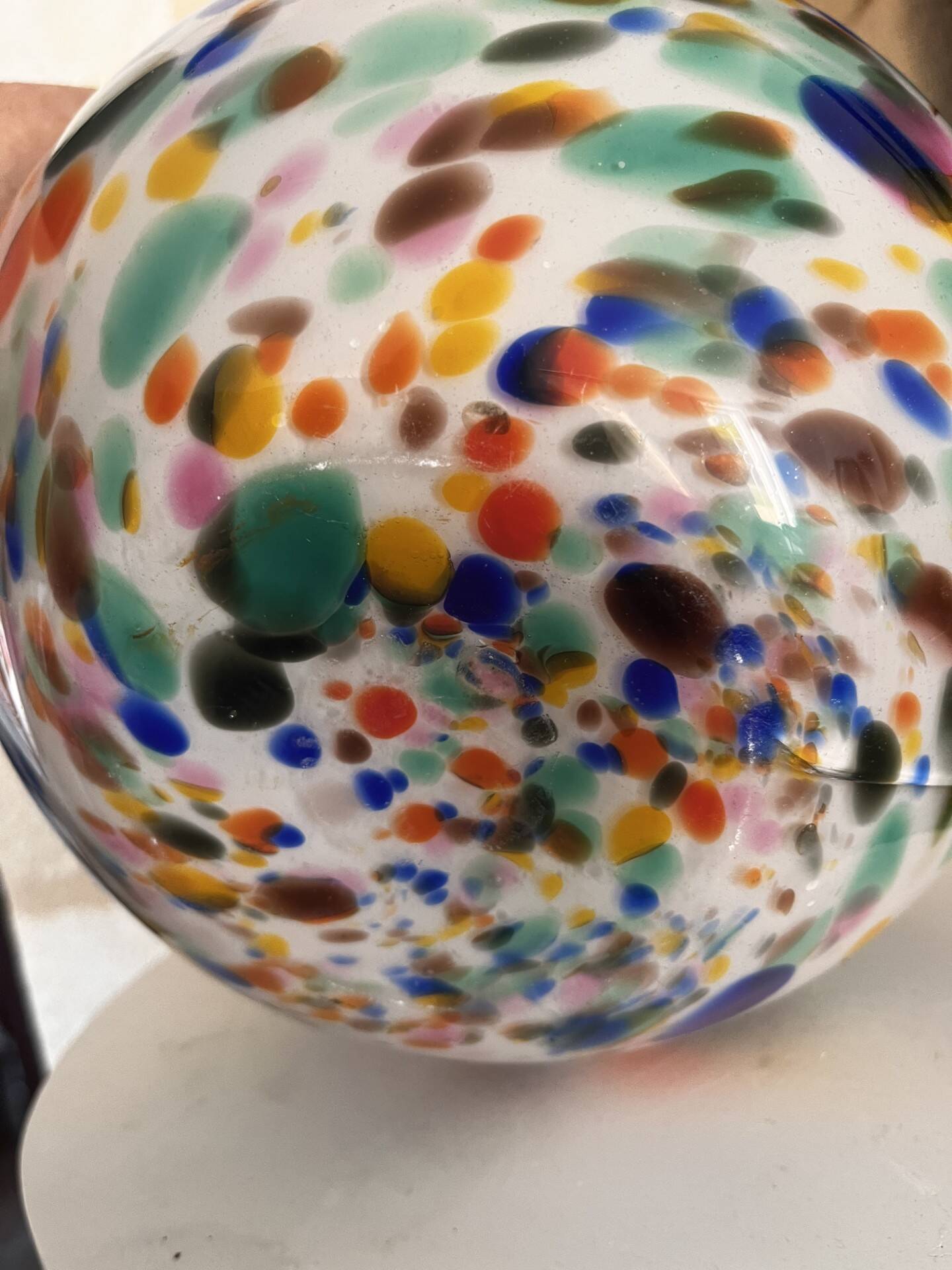 Blown glass vase