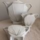 Art Deco Porcelain Coffee/Tea Trio by Victoria Czechoslovakia, 1930s