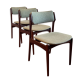 Scandinavian teak chairs by Danish designer Erik Buch 1960