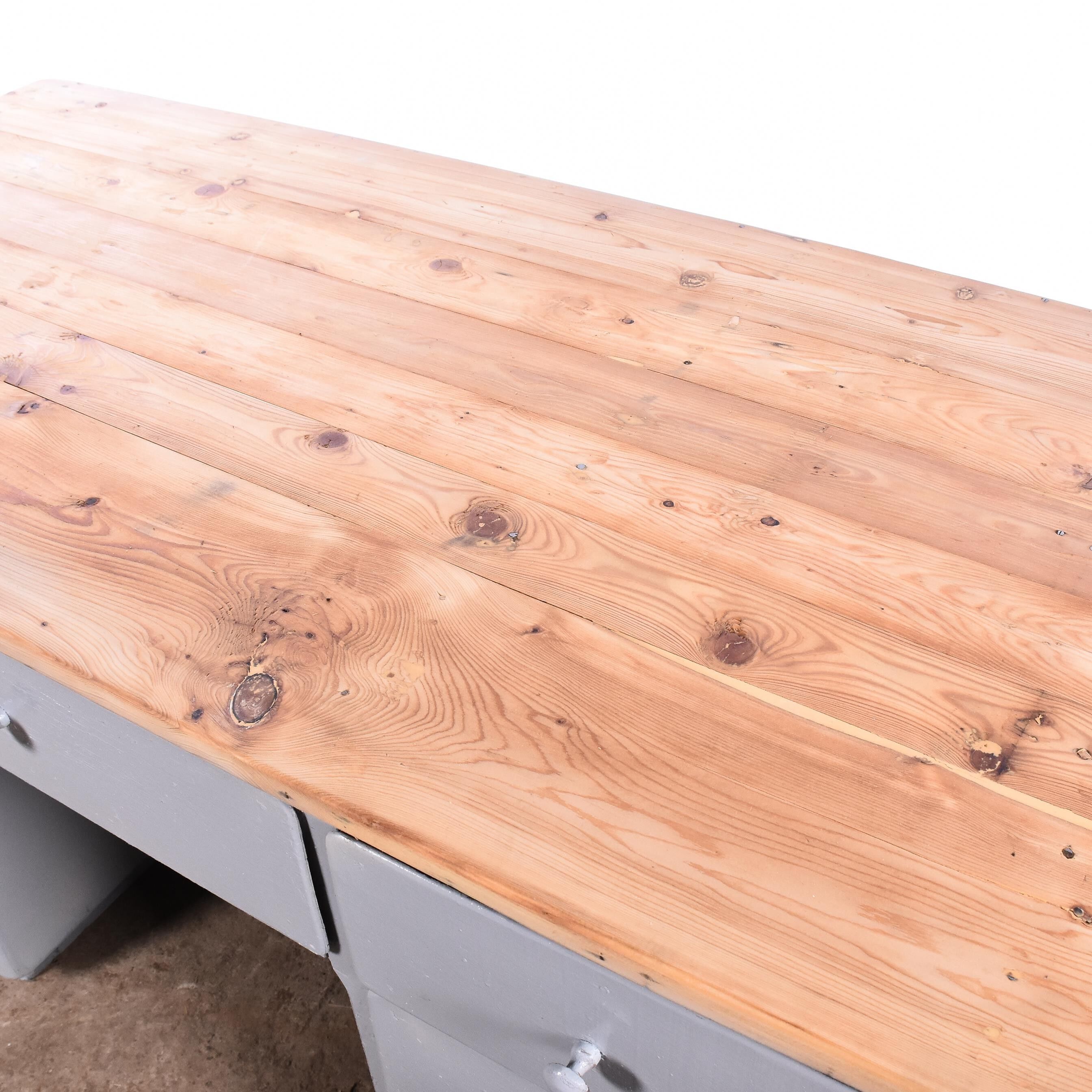Vintage workbench gray