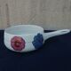 Poêlon caquelon Villeroy and Boch pattern flowers 70s pop age vintage diam 18 cm little served