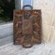 Small wooden tray cut out with leaf patterns
