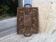 Small wooden tray cut out with leaf patterns