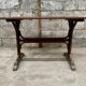 Thonet bar bar troquet bistro table in curved wood and brass 1930