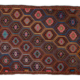 Anatolian handmade kilim rug 275 cm x 196 cm
